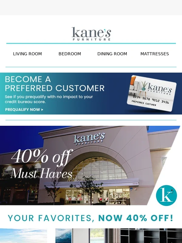 Kane's Furniture - Time’s Ticking: 40% Off Fan Favorites