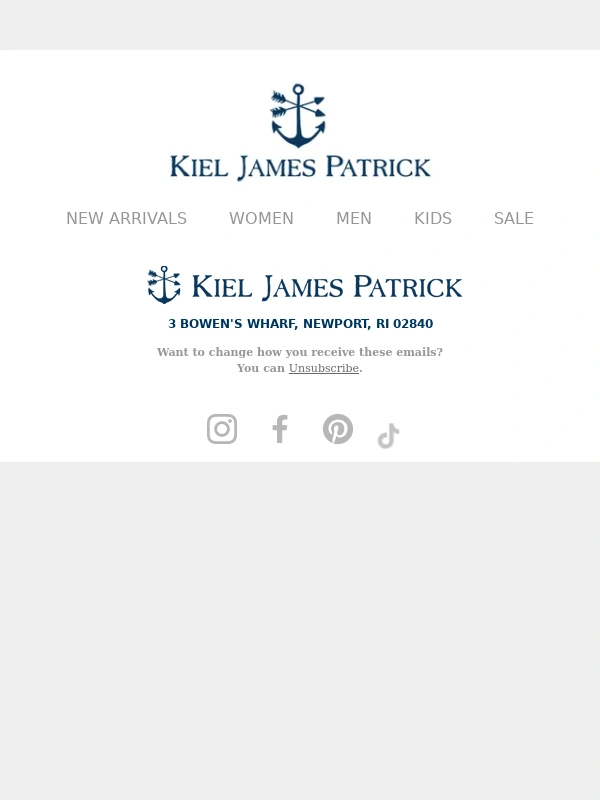 Kiel James Patrick - 25% Off To Brighten Up Rainy Days ☔