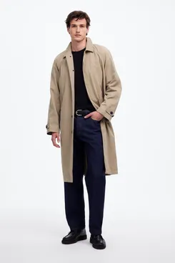 Madewell Raglan-Sleeve Trench Coat
