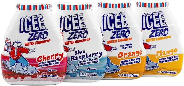 ICEE Zero Calorie Liquid Water Enhancer Drink Mix 1.62 Fl Oz (4 Variety Pack) $4.09 Amazon S&S