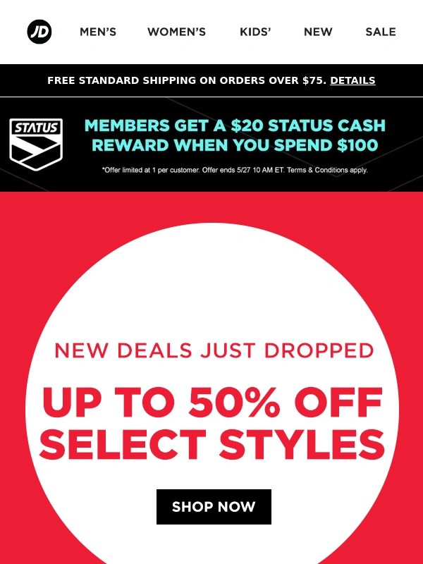 JD Sports - Don't Miss Up to 50% Off ‼️