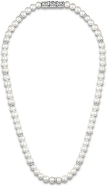 Jared Sterling Silver Freshwater Cultured Pearl Necklace