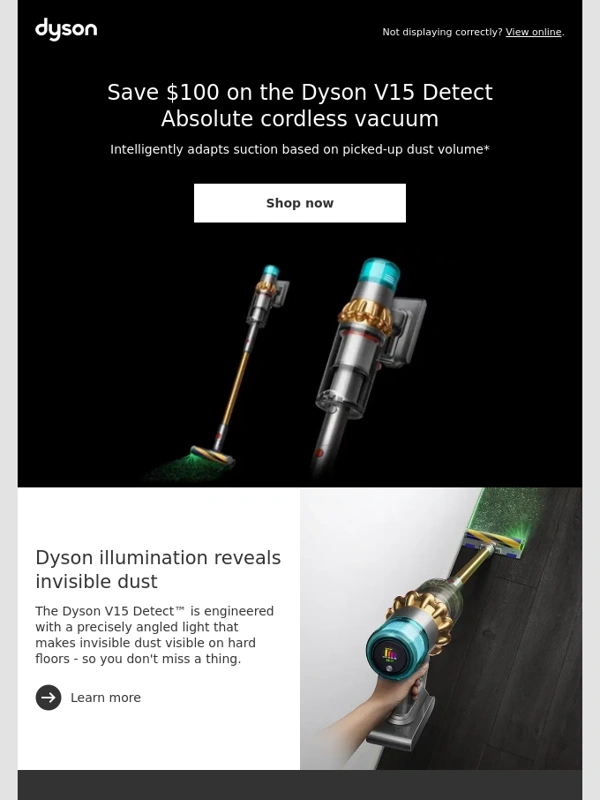 Dyson - Save $100 on the Dyson V15 Detect Absolute