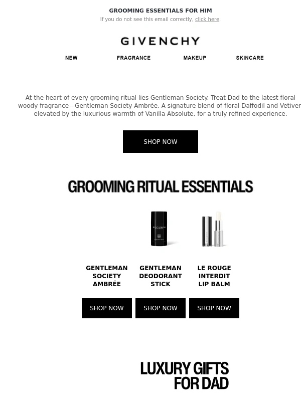 GIVENCHY BEAUTY - Treat Dad to the Ultimate Self-Care Experience