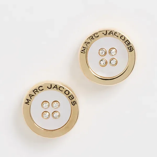 Marc Jacobs Button Mop Stud Earrings