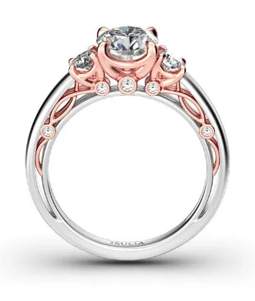 Jeulia Round Moissanite Wedding Ring