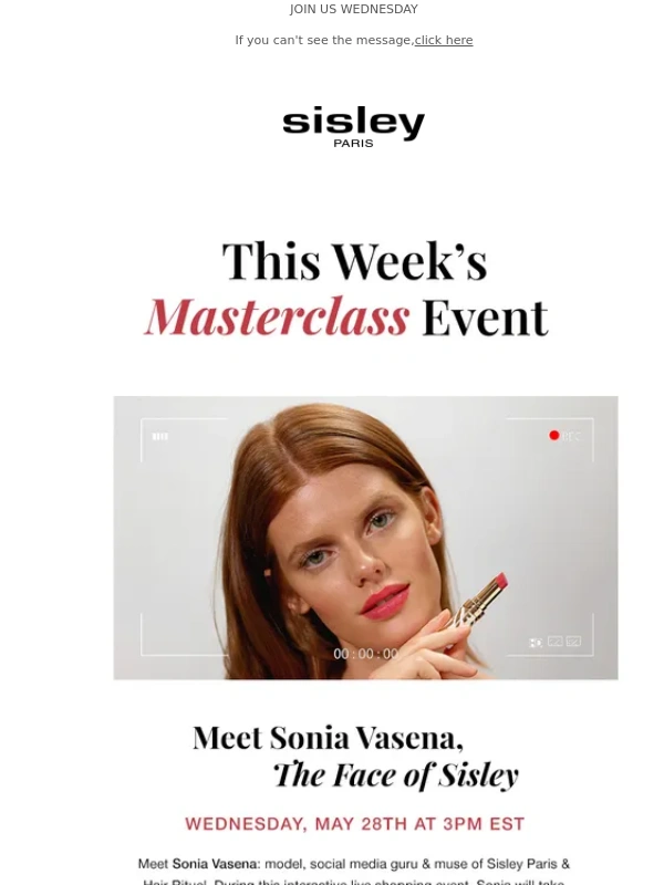 Sisley Paris - Meet the face of Sisley ✨