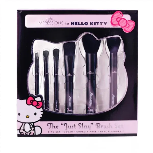 Impressions Vanity Hello Kitty Just Slay Makeup Brush Set