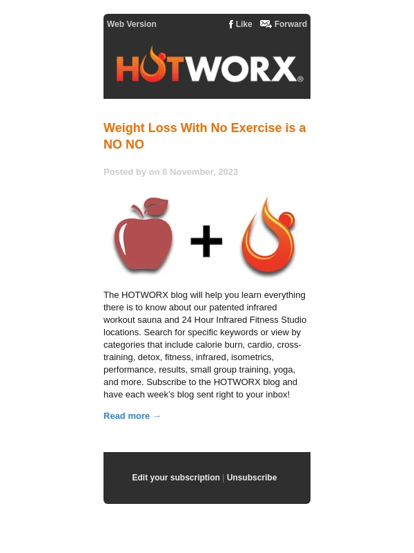 HOTWORX - Weight Loss With No Exercise is a NO NO