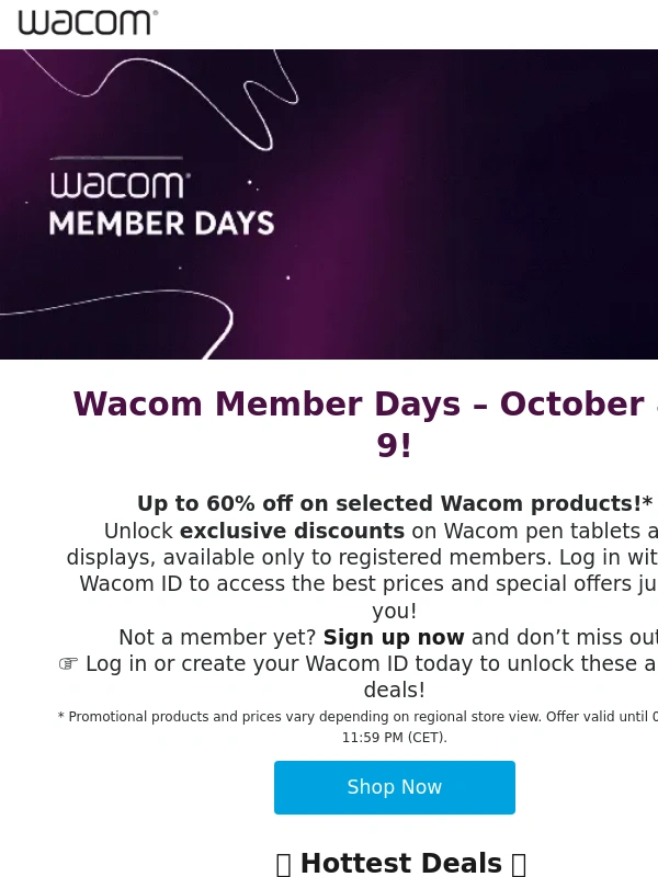 Wacom - ? Hey lea,Wacom Member Days Are Here – Exclusive Discounts for You! ?
