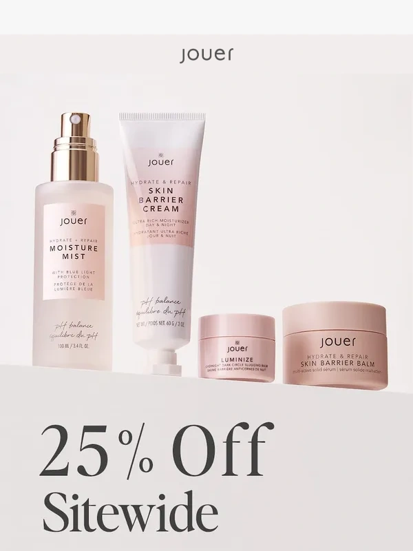 Jouer Cosmetics - 25% Off Sitewide is Coming