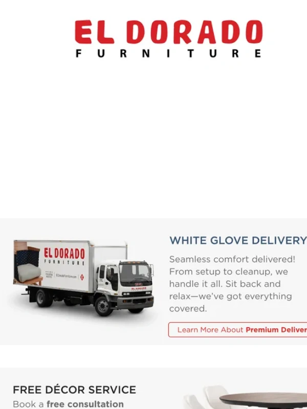 El Dorado Furniture - Coast-to-Coast Sale: Big Savings,Even Bigger Style! ?