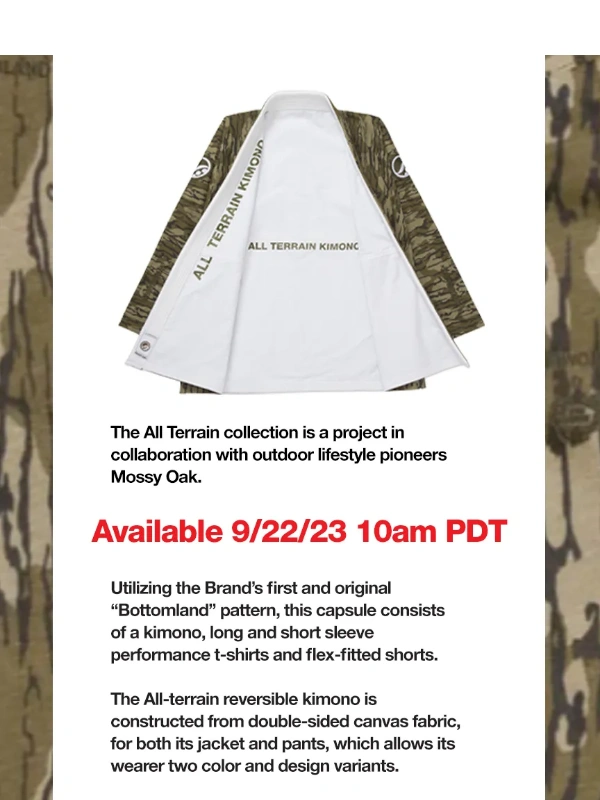 Shoyoroll - ALL TERRAIN KIMONO AND APPAREL COLLECTION RELEASE // FRIDAY,9.22.23 (10AM,PDT)