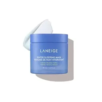 LANEIGE Water Sleeping Mask: Hydrating Korean Overnight Mask with Squalane & Probiotic-Derived Complex, for Bright, Glowing Skin & Barrier Support