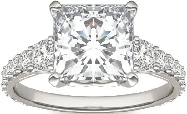 Charles & Colvard Princess Signature Moissanite Engagement Ring