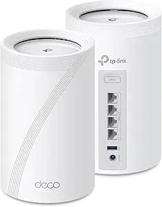 TP-Link Tri-Band WiFi 7 BE10000 Whole Home Mesh System (Deco BE63) - 6-Stream 10 Gbps, 4X 2.5G…