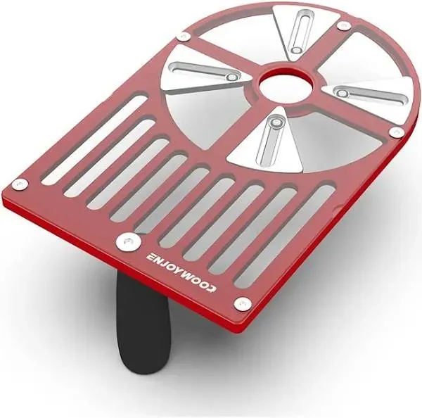 ENJOYWOOD Trimming Router Base Trimming Machine Workbench Base Adjustable Slider Aluminum Alloy 65mm to 132mm Compatibility - Red