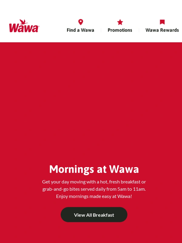 wawa - Rise & shine for breakfast time!