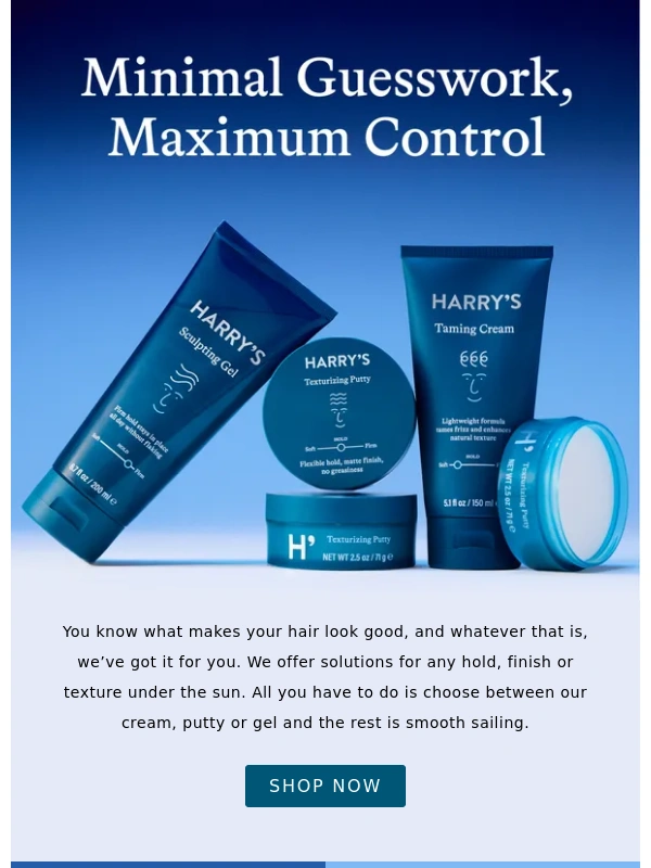 Harrys - Take the guesswork out of hairstyling