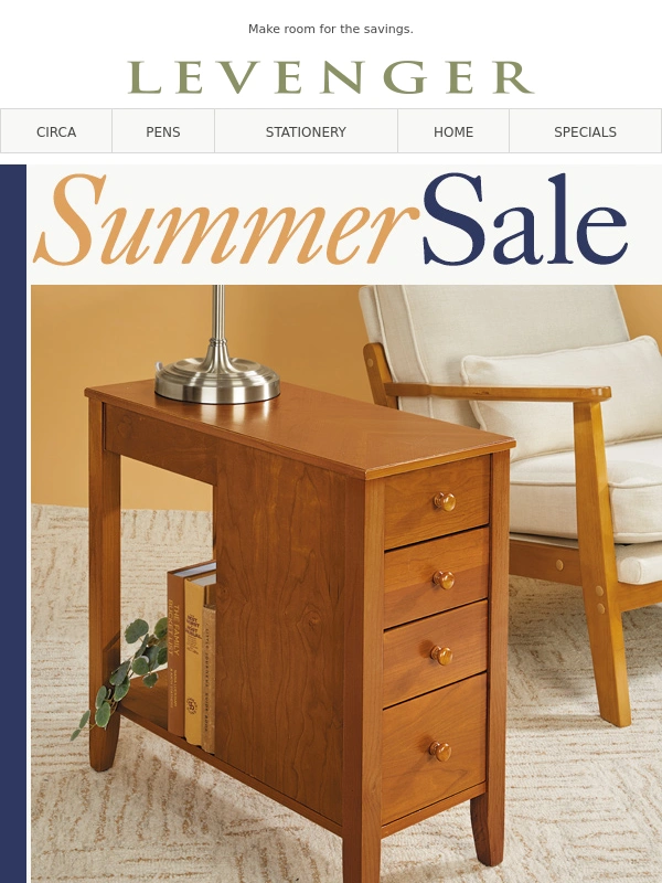 Levenger - Up to $150 off No-Room Furniture
