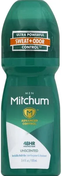Mitchum Men's Advanced Invisible Roll-On Deodorant