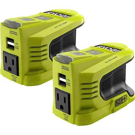 RYOBI Two (2) 150-Watt Battery Powered Inverter for ONE+ 18V Battery $79 at Home Depot