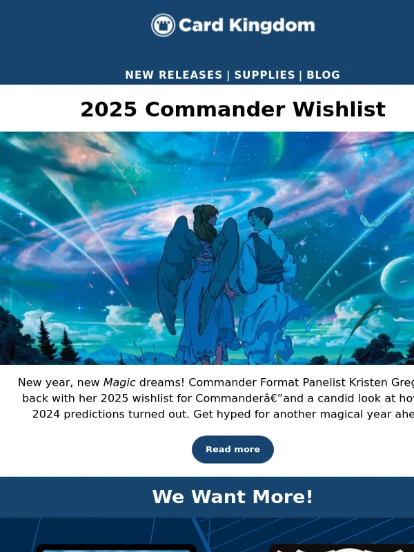 Card Kingdom - What do you want for Commander in 2025?