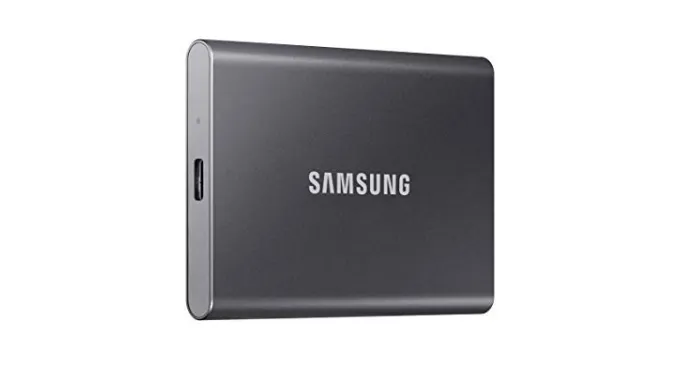 SAMSUNG T7 Portable SSD, 2TB External Solid State Drive, Speeds Up to 1,050MB/s, USB 3.2 Gen 2, Reliable Storage for Gaming, Students, Professionals, MU-PC2T0T/AM, Gray