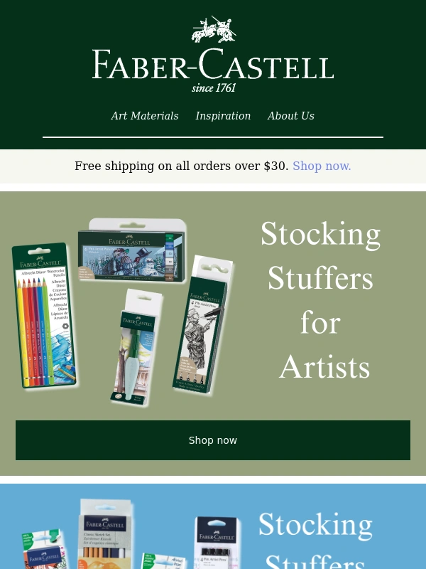 Faber Castell - Stocking stuffers,now on sale!