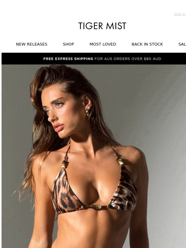 Tiger Mist - Bring the heat this Summer ☀️ Shop Swim