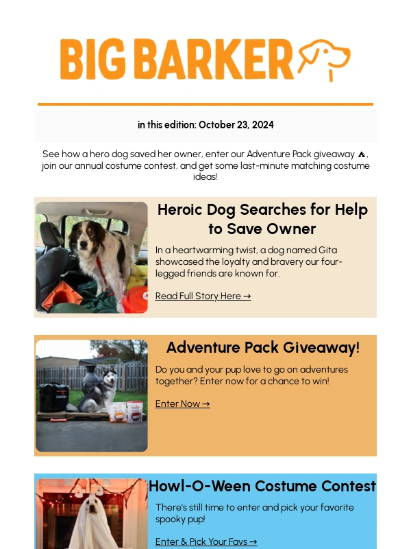 Big Barker - Heroic Dog Searches for Help to Save Owner ❤️