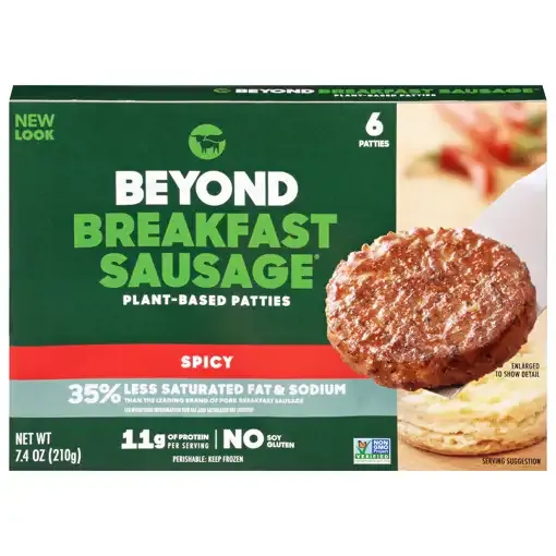 Beyond Meat Beyond Breakfast Sausage Spicy Plant Based Patties