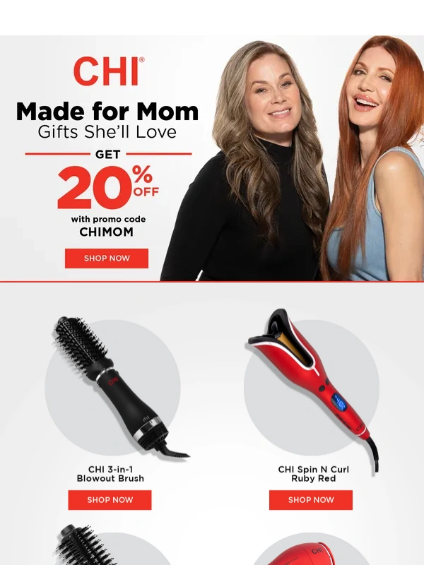 Chi - Treat Mom to Luxury & Save 20% with CHI! ?‍♀️