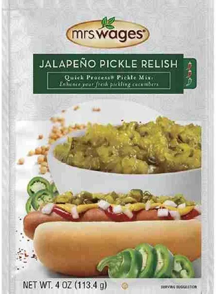 Mrs. Wages Quick Process Jalapeno Pickle Relish Pickling Mix