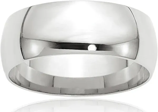 10K Solid Yellow Gold Comfort Fit Plain Classic Wedding Band Ring