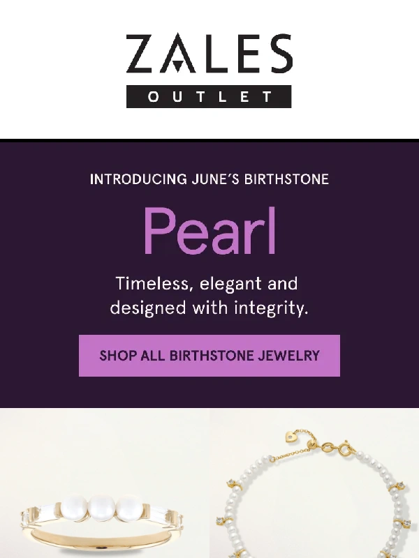 Zales - June's Gem is Here: Pure Pearl Power ?