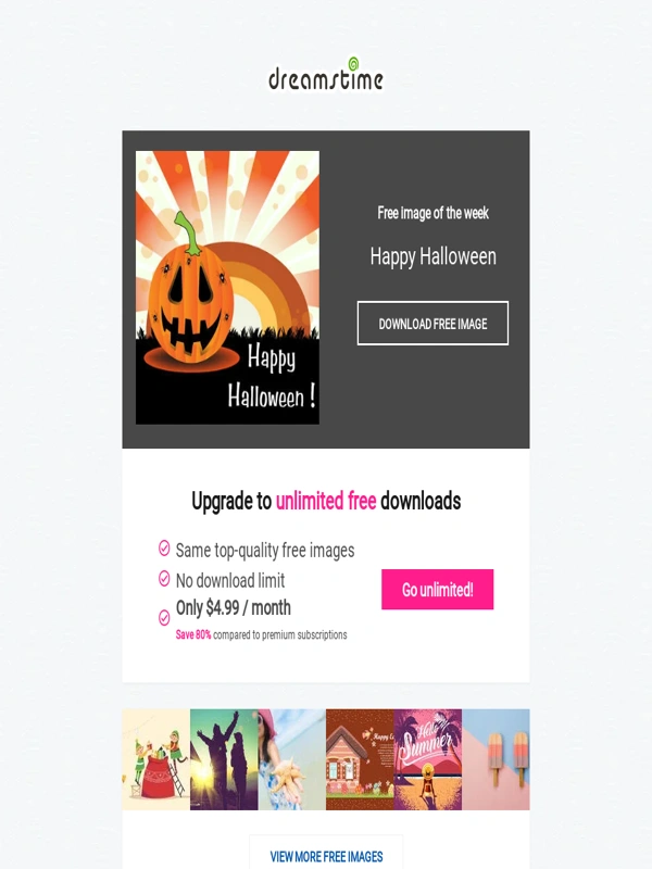 DreamsTime - Free image of the week: Happy Halloween