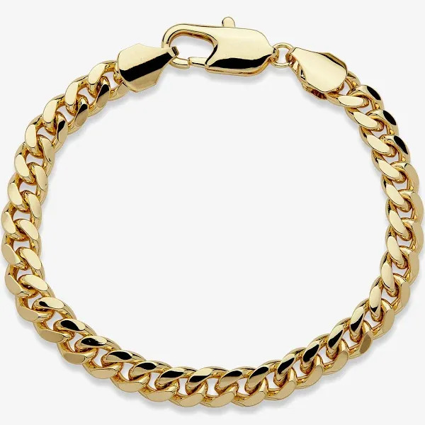 PalmBeach Jewelry Men's Curb-Link Chain Bracelet