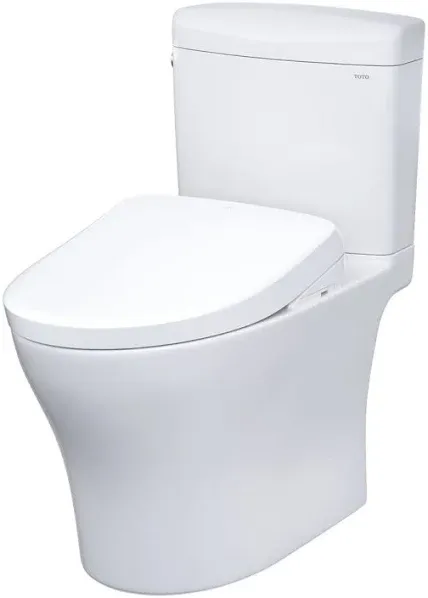 TOTO Aquia IV Cube Two-Piece Elongated Dual Flush Toilet