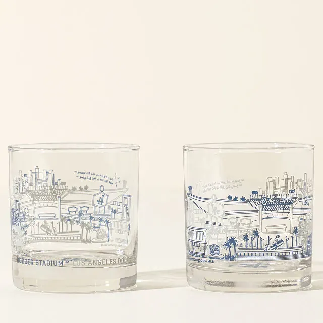MLB Stadiumscape Rocks Glasses - Set of 2