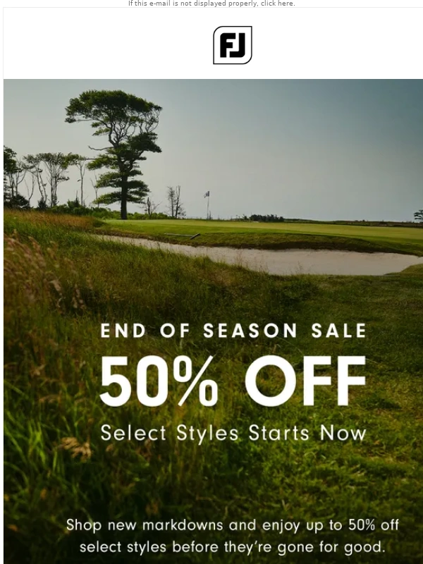 FootJoy - Don't Miss Out: Up to 50% Off