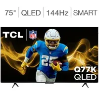 TCL 75Q77K 75-inch Class 4K UHD QLED Smart TV + 5 Years of Coverage