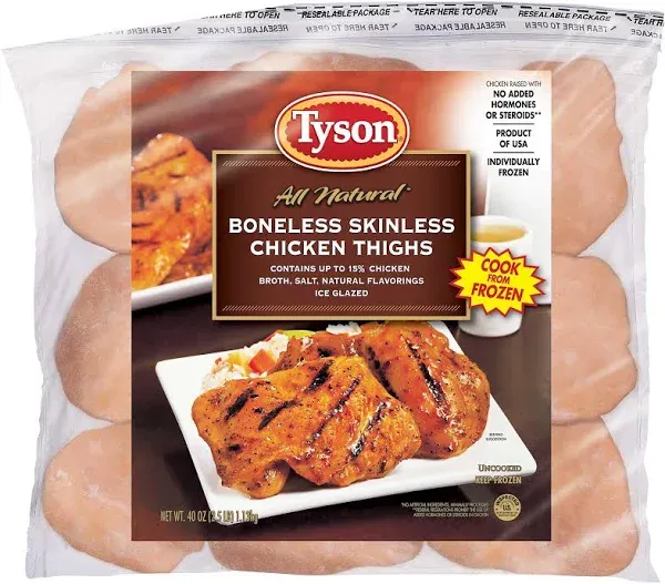 Tyson Boneless Skinless Chicken Thighs