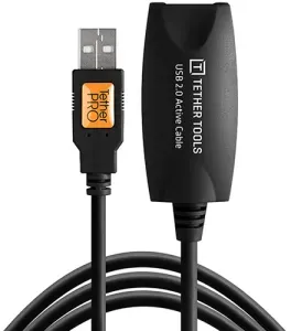 Tether Tools TetherPro USB 2.0 Active Extension Cable (16′, Black)