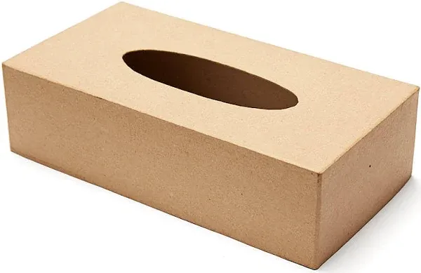 Factory Direct Craft Bulk Paper Mache Tissue Box Covers