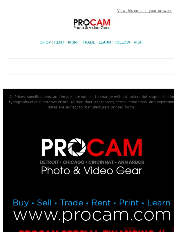 PROCAM - Frozen Savings: Tamron ❄️