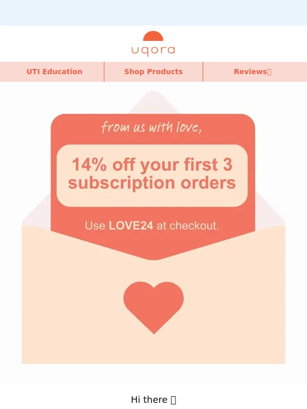 Uqora - Get 14% off urinary health today ?