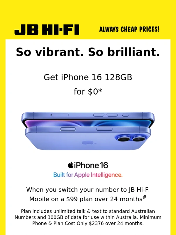 JB HI-FI - Crazy iPhone deal ends today!