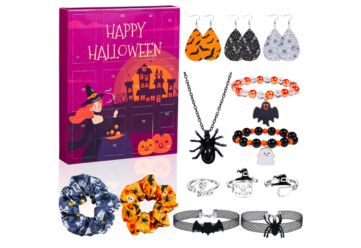 Halloween Advent Calendar for Girls Women, 13 Day
