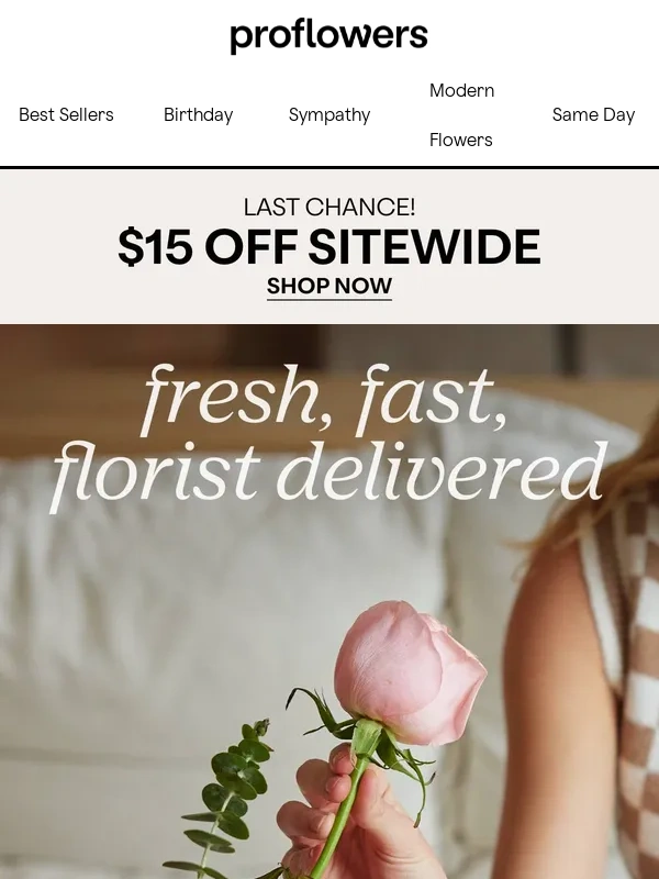 ProFlowers - Time To Shop & Save $15 On Flowers & Gifts!